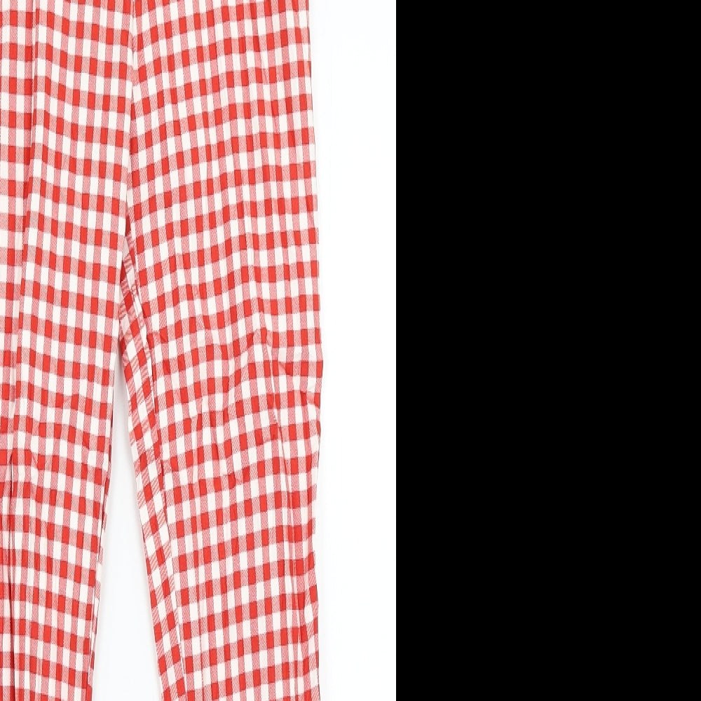 Womens UK Size 6 Astradivarius Regular Fit  Red Trousers