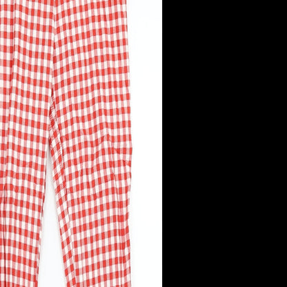 Womens UK Size 6 Astradivarius Regular Fit  Red Trousers