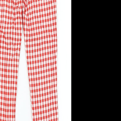 Womens UK Size 6 Astradivarius Regular Fit  Red Trousers