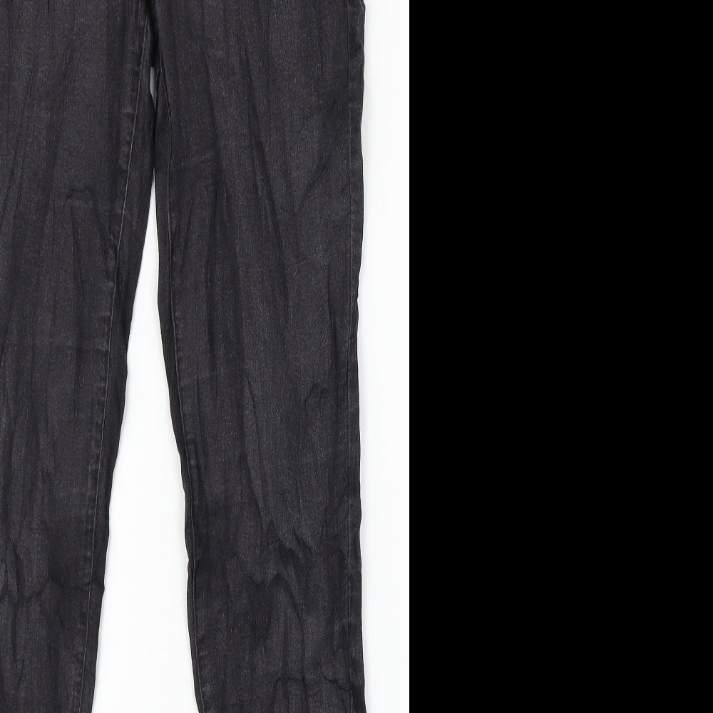 Denim Co. Womens Black  Denim Skinny Jeans Size 12 L29 in