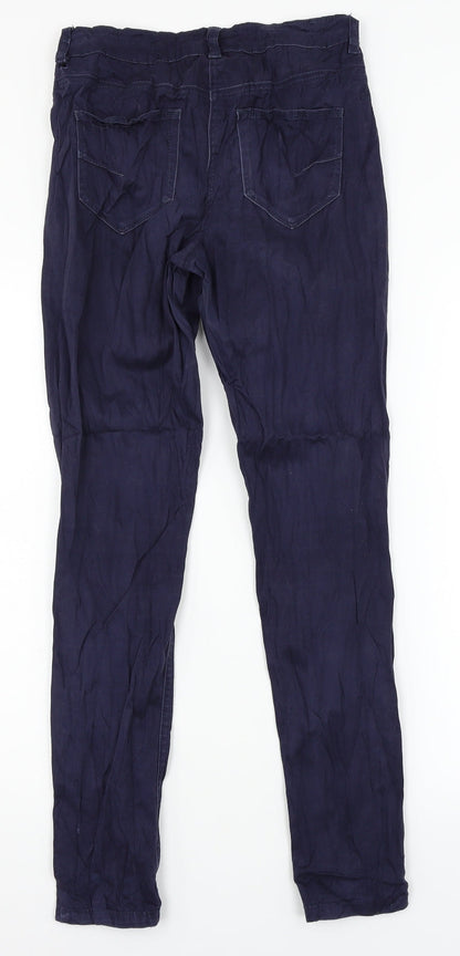 George Womens Blue   Chino Trousers Size 8 L28 in