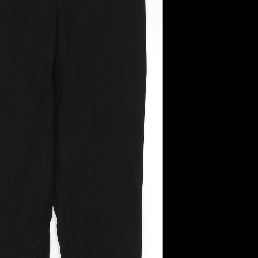 Tapered Womens Black   Dress Pants Trousers Size 12 L28 in