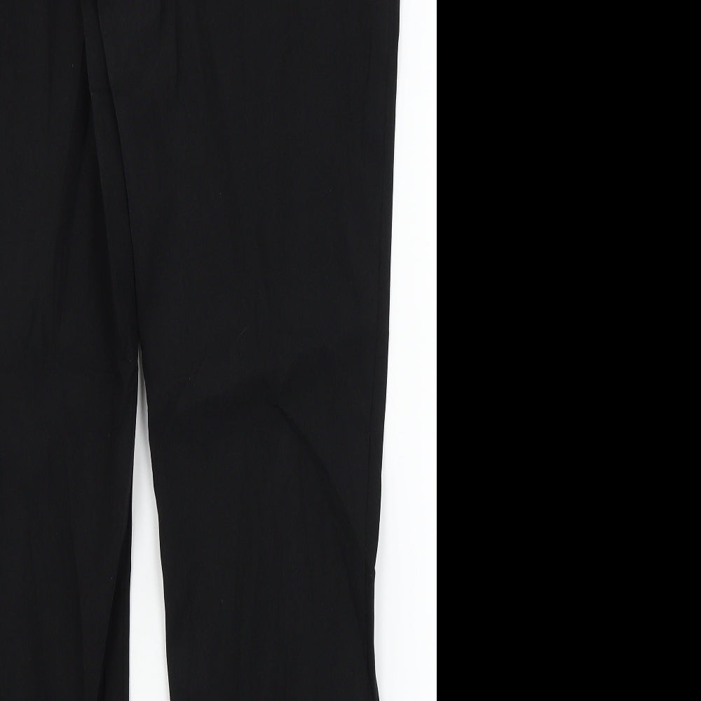 Tapered Womens Black   Dress Pants Trousers Size 12 L28 in
