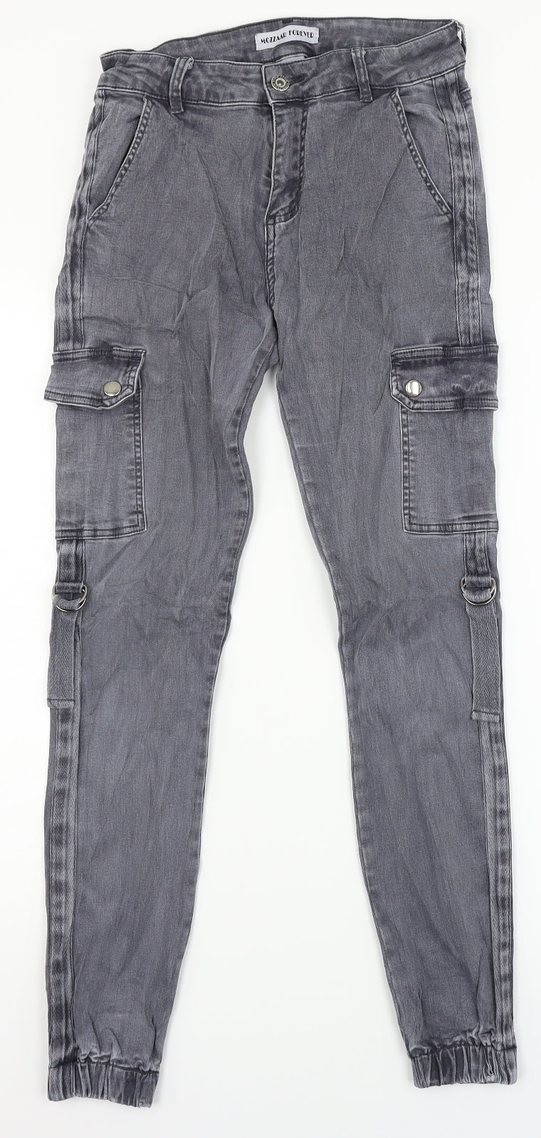Mozzar Womens Black  Denim Skinny Jeans Size M L27 in