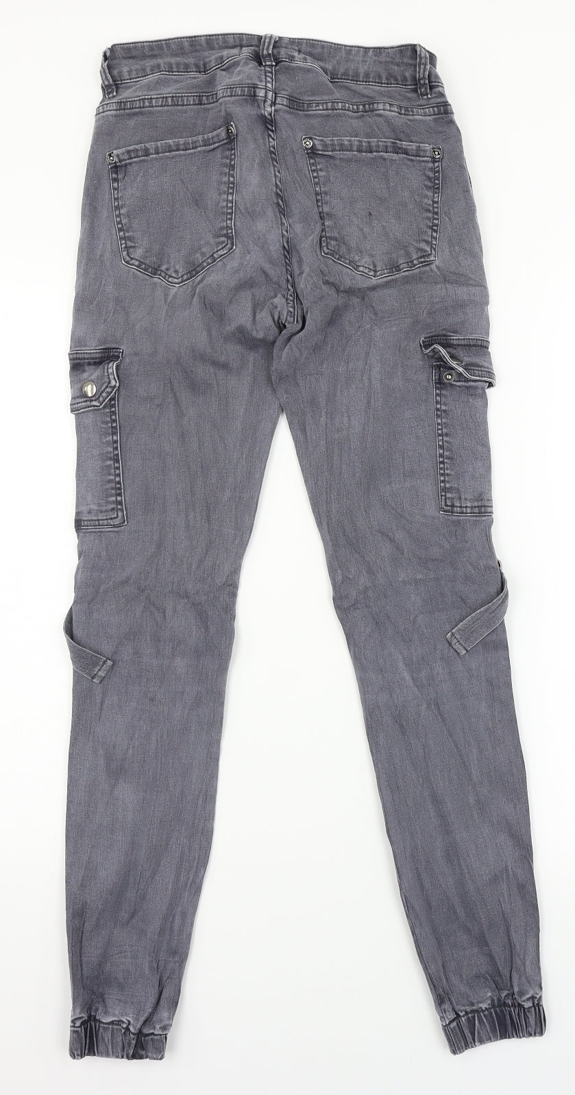 Mozzar Womens Black  Denim Skinny Jeans Size M L27 in