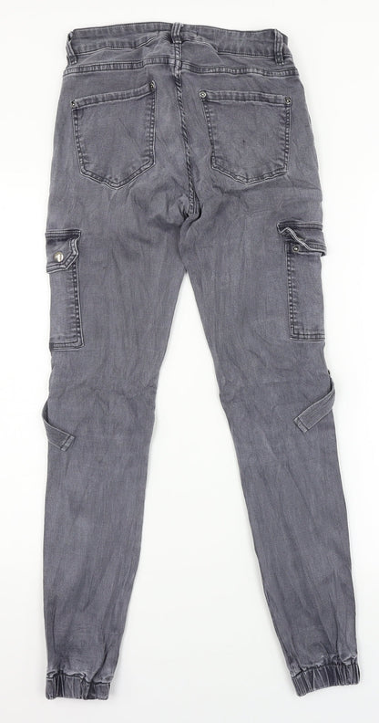 Mozzar Womens Black  Denim Skinny Jeans Size M L27 in