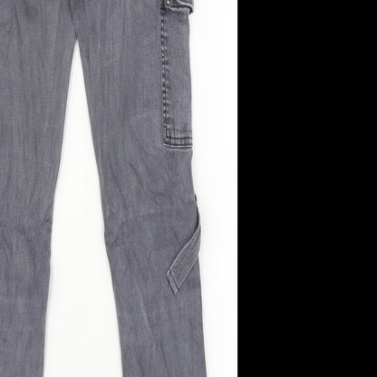 Mozzar Womens Black  Denim Skinny Jeans Size M L27 in