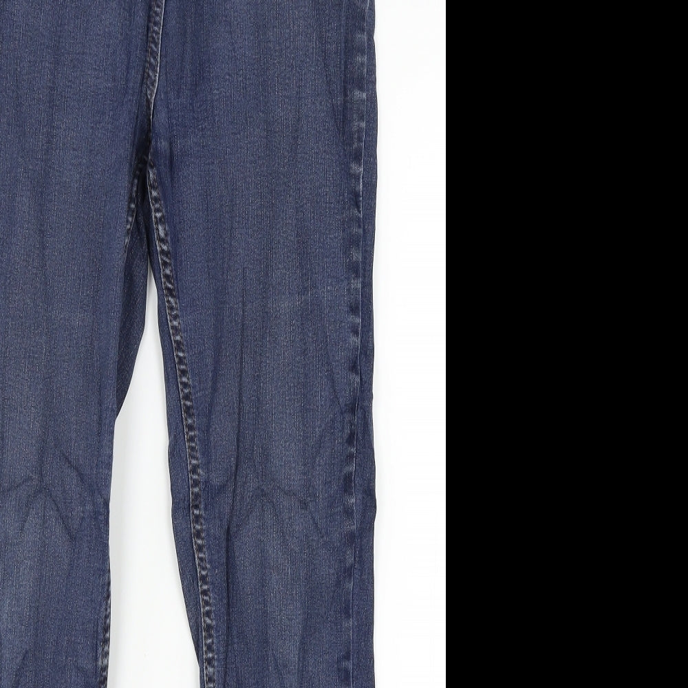 Collection Womens Blue  Denim Straight Jeans Size 12 L25 in