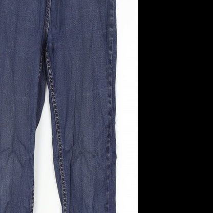 Collection Womens Blue  Denim Straight Jeans Size 12 L25 in