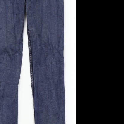 Collection Womens Blue  Denim Straight Jeans Size 12 L25 in