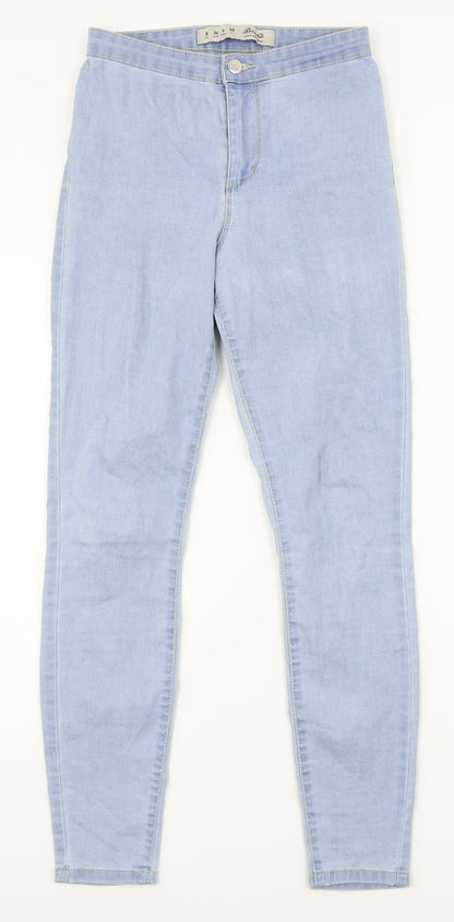 Denim Co Womens Blue  Denim Straight Jeans Size 8 L26.5 in