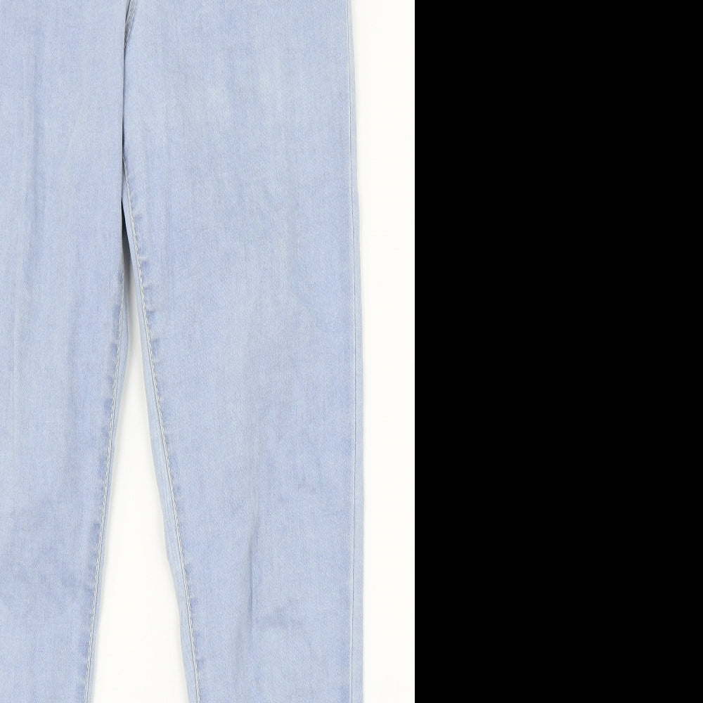 Denim Co Womens Blue  Denim Straight Jeans Size 8 L26.5 in