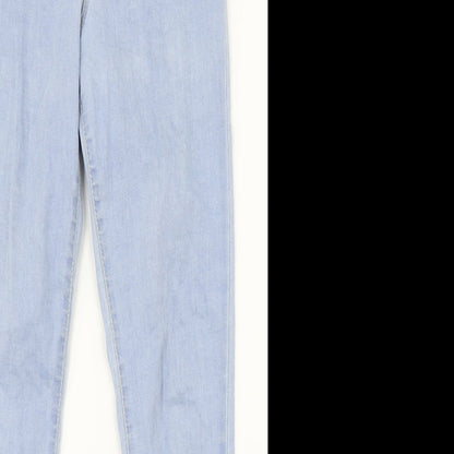 Denim Co Womens Blue  Denim Straight Jeans Size 8 L26.5 in