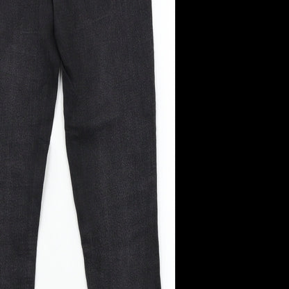 Lyla Womens Black  Denim Straight Jeans Size 8 L26 in