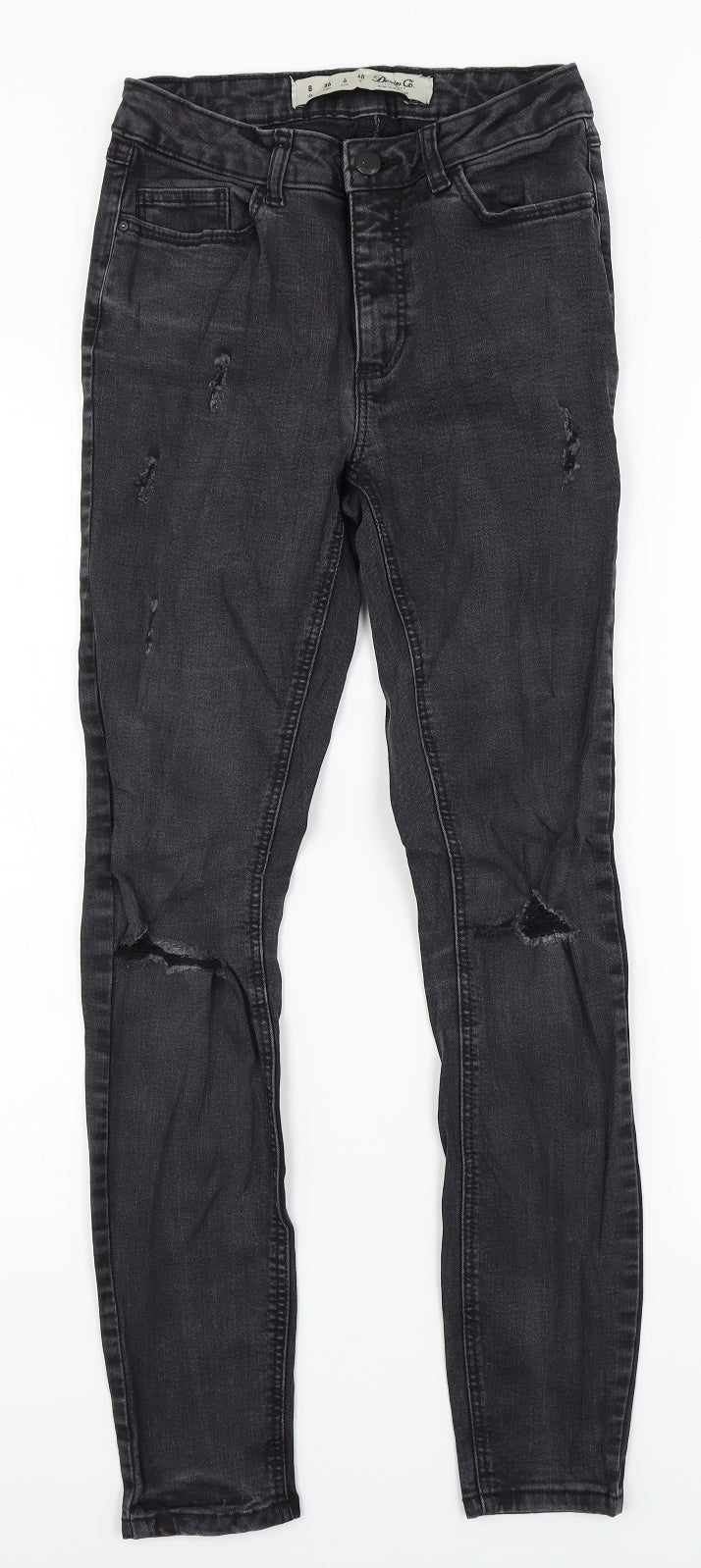 Denim Co Womens Black  Denim Skinny Jeans Size 8 L27 in
