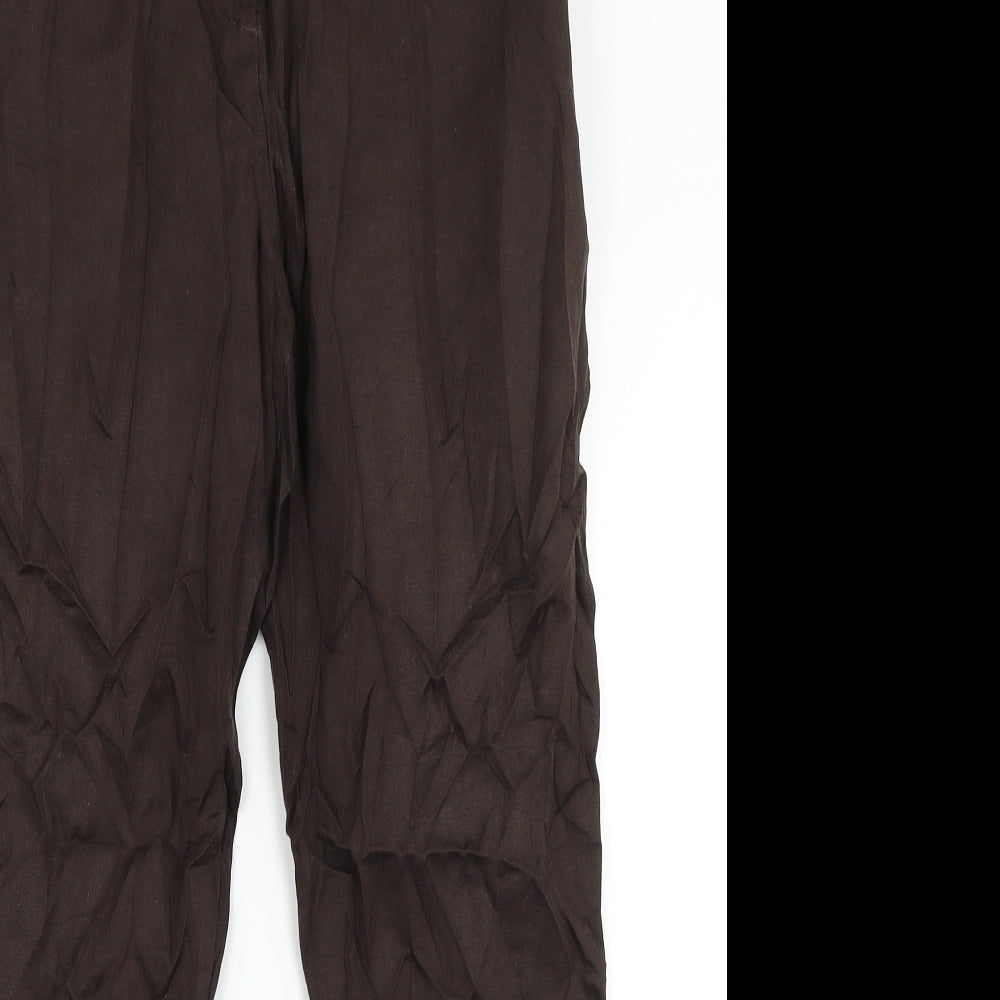 F&F Womens Brown   Trousers  Size 14 L25 in