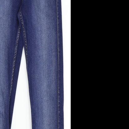 Denim Co Womens Blue  Denim Straight Jeans Size 6 L28 in