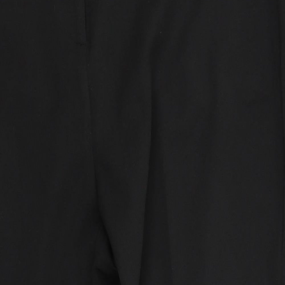 Womens UK Size 20 Label Be Regular Fit Dress Pants Black Trousers