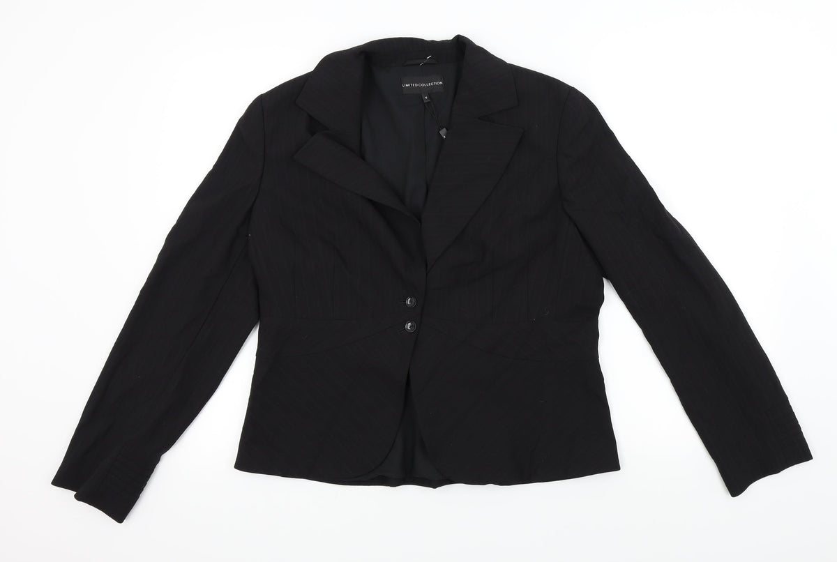 Limited Collection Womens Black   Jacket Blazer Size 16