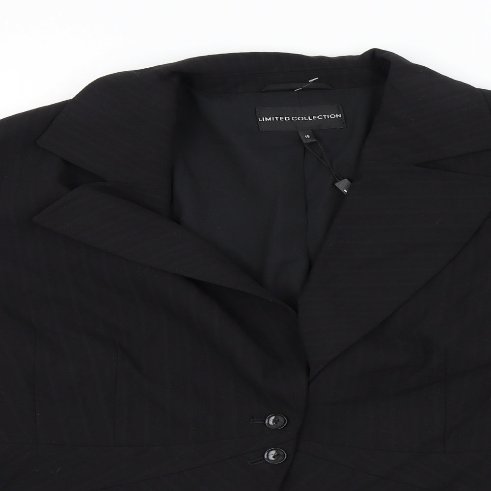 Limited Collection Womens Black   Jacket Blazer Size 16