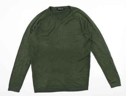 Twisted Soul Mens Green   Pullover Jumper Size L