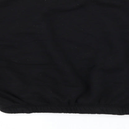 Primark Womens Black  Jersey Pullover Sweatshirt Size 10  - Cropped