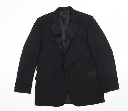 F&F Mens Black   Jacket Blazer Size L