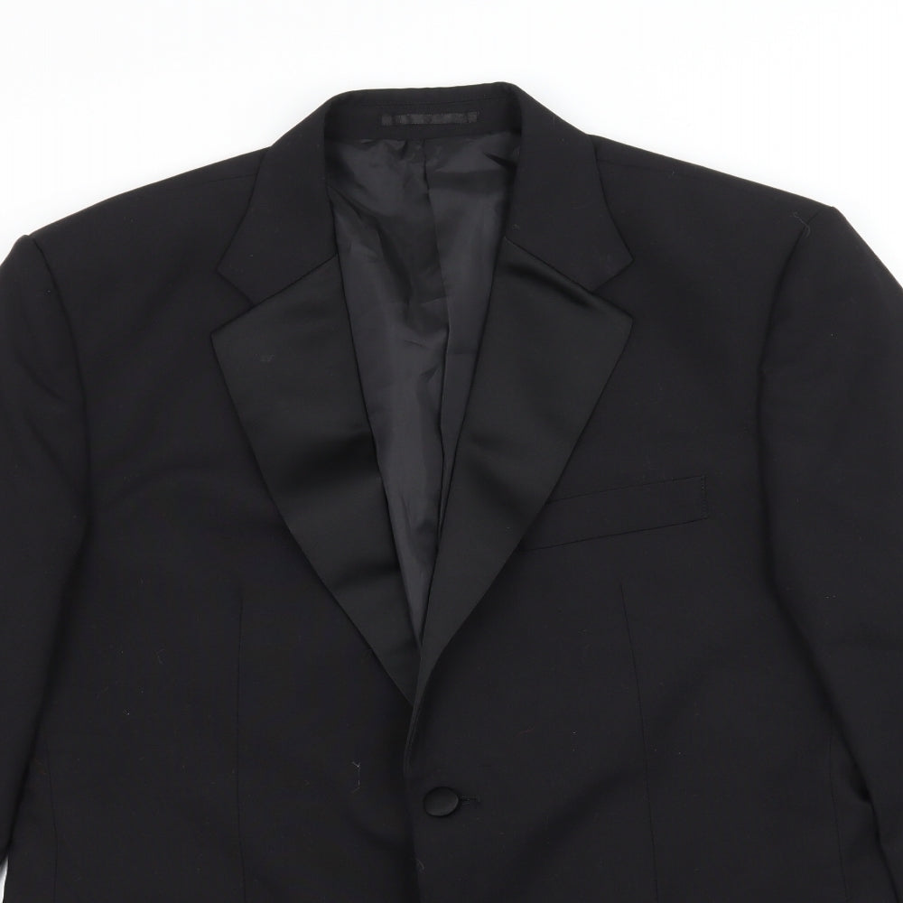 F&F Mens Black   Jacket Blazer Size L