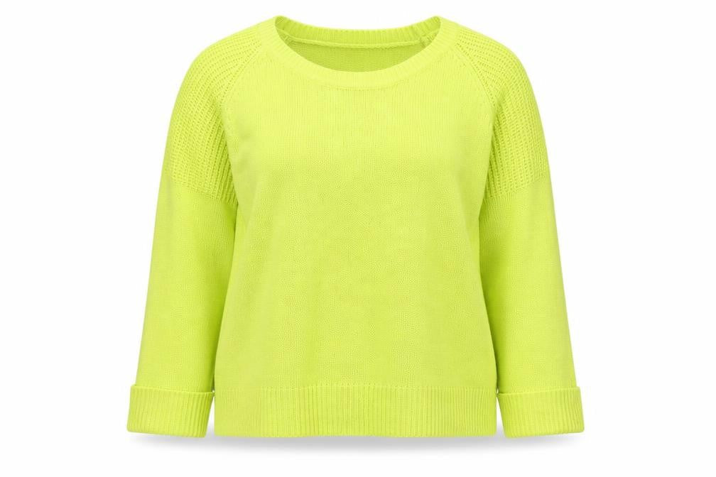 Front view of Originals women’s green knit jumper, size L
