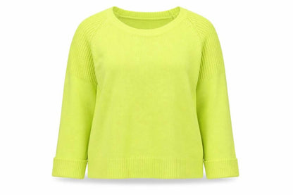 Front view of Originals women’s green knit jumper, size L