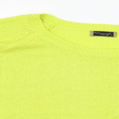 Originals Womens Green  Knit Pullover Jumper Size L