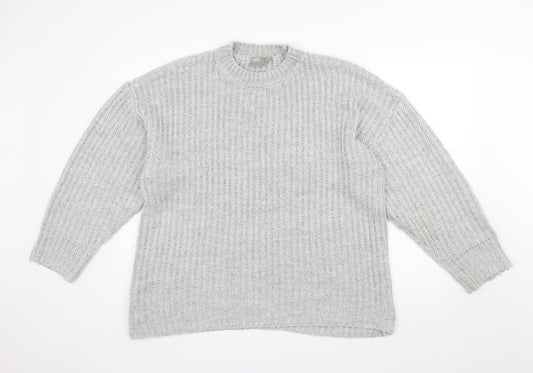 ASOS Womens Grey  Knit Pullover Jumper Size 12