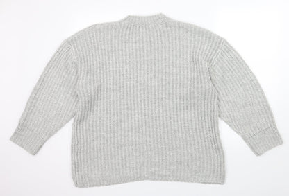 Back view of ASOS women’s grey knit jumper, size UK 12