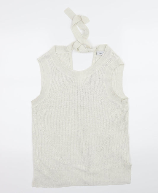 NEXT Womens Ivory  Knit Pullover Jumper Size 14