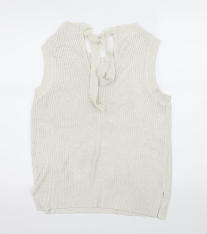 Next Womens Ivory  Knit Pullover Jumper Size 14