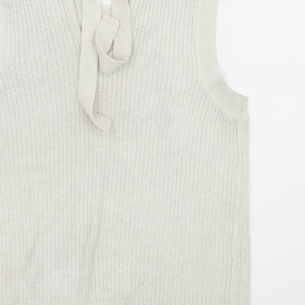Next Womens Ivory  Knit Pullover Jumper Size 14