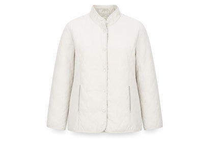 Victoria Taylor Womens Beige   Quilted Jacket Size 12