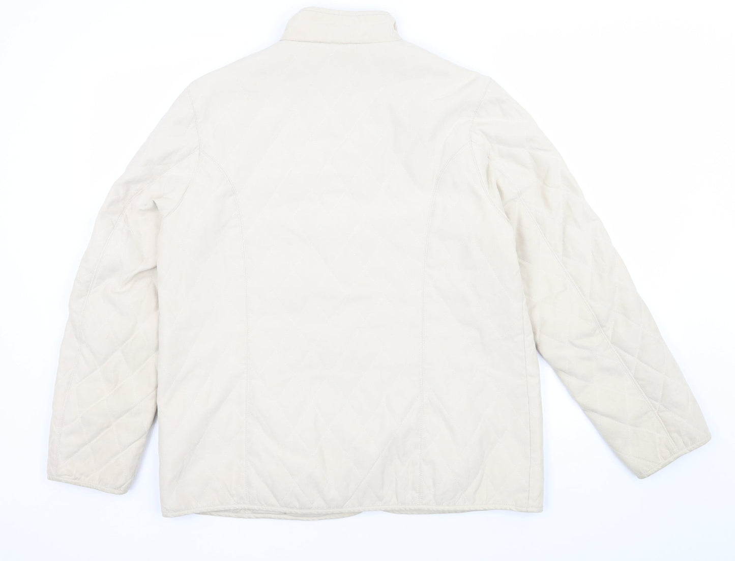 Victoria Taylor Womens Beige   Quilted Jacket Size 12