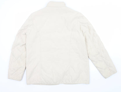 Victoria Taylor Womens Beige   Quilted Jacket Size 12