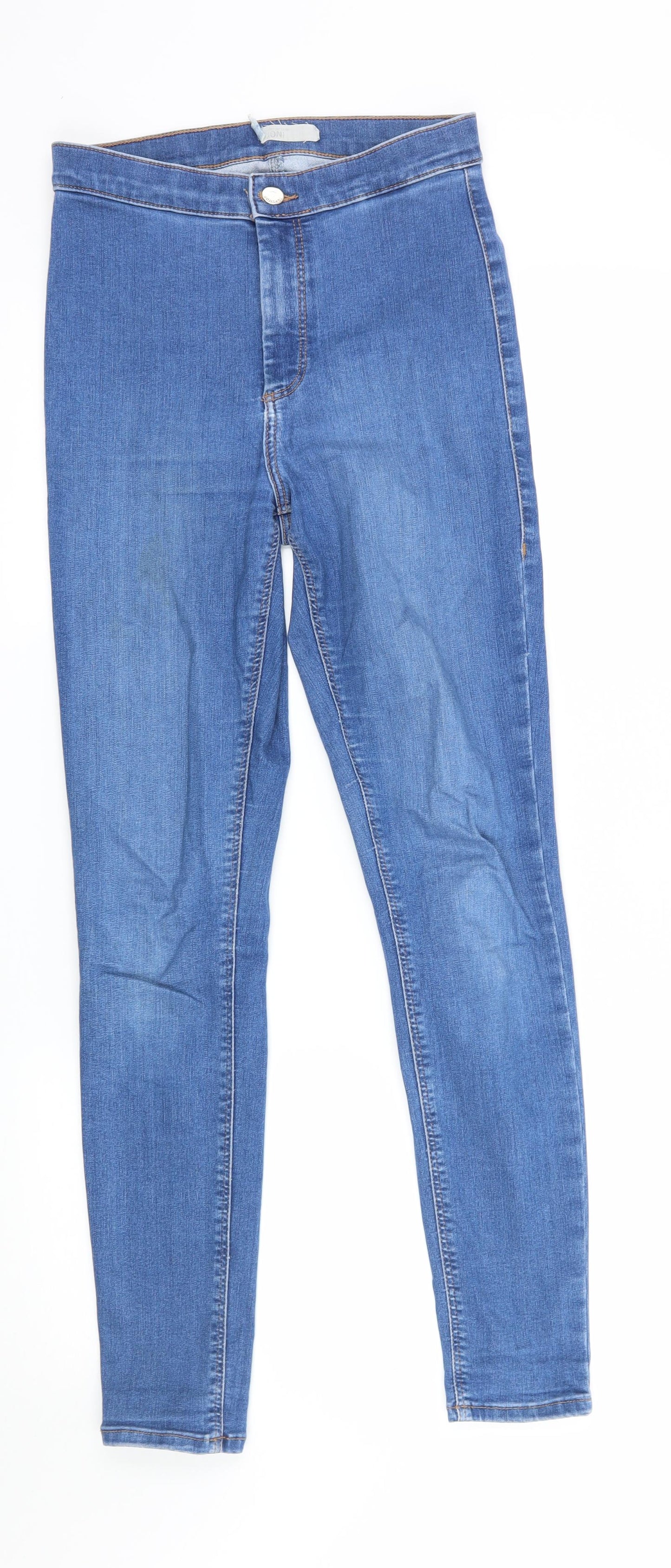 Topshop Womens Blue  Denim Skinny Jeans  L32 in