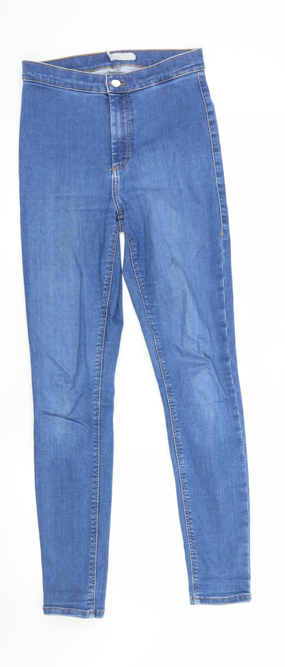 Topshop Womens Blue  Denim Skinny Jeans  L32 in