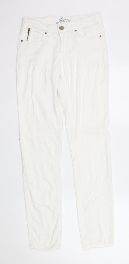 Jorsay Jeans  Womens White  Denim Skinny Jeans Size 8 L30 in