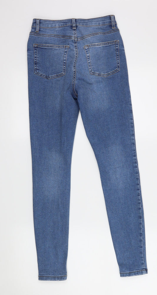 Denim & Co. Womens Blue  Denim Skinny Jeans Size 8 L28 in