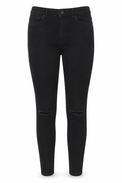 Womens UK Size 12 Denim & Co. Regular Fit Skinny Black Jeans