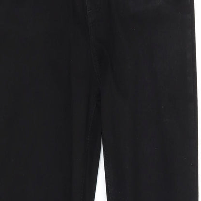 Denim & Co. Womens Black  Denim Skinny Jeans Size 12 L27 in