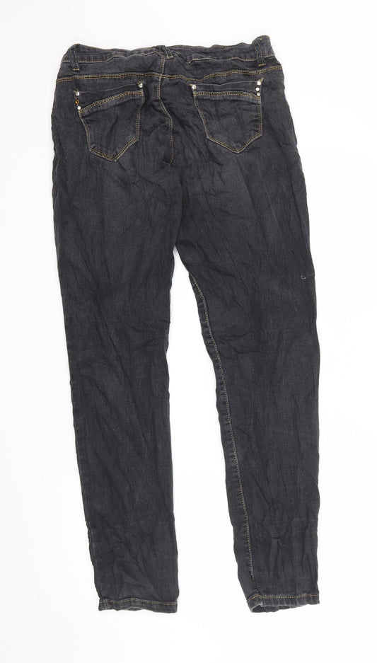 Miss cherry Womens Black  Denim Straight Jeans  L30 in