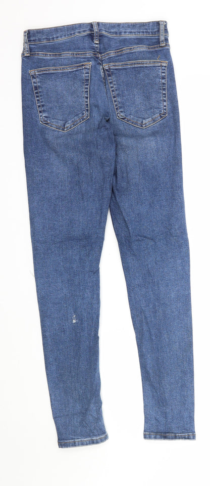 Topshop Womens Blue  Denim Skinny Jeans  L27 in