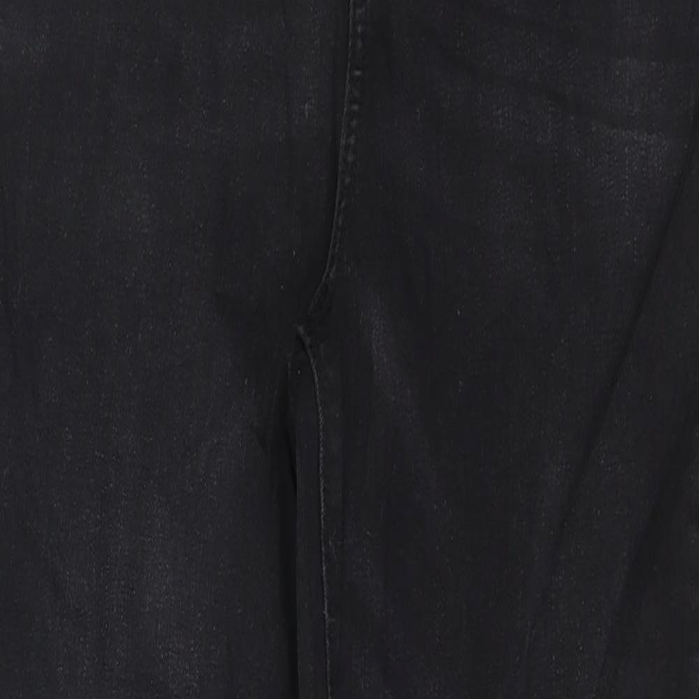 Denim & Co. Womens Black  Denim Skinny Jeans Size 16 L28 in