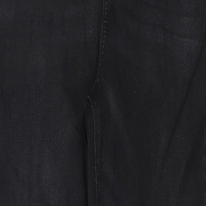 Denim & Co. Womens Black  Denim Skinny Jeans Size 16 L28 in