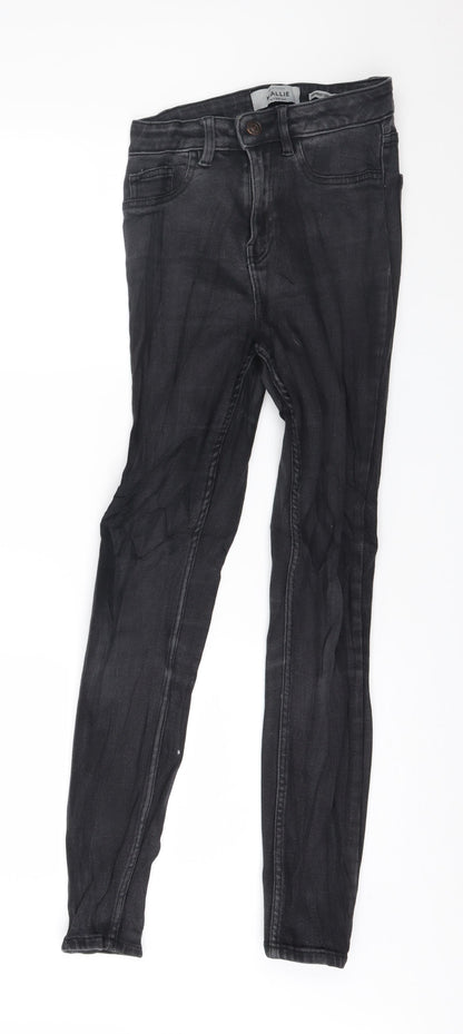 New Look Womens Grey  Denim Skinny Jeans Size 10 L28 in